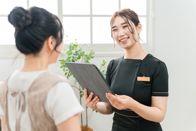 カウンセリングを受ける女性